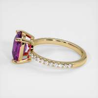 2.74 Ct. Purple Spinel Ring, 10K Yellow Gold 4