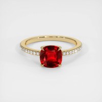 1.50 Ct. Ruby Ring, 10K Yellow Gold 1