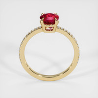 1.51 Ct. Purplish Red Ruby Ring, 10K Yellow Gold 3