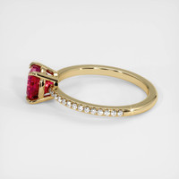 1.51 Ct. Purplish Red Ruby Ring, 10K Yellow Gold 4