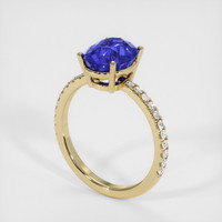 3.30 Ct. Sapphire Ring, 14K Yellow Gold 2