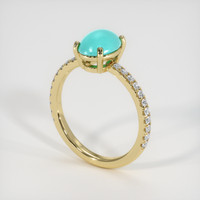 1.24 Ct. Gemstone Ring, 14K Yellow Gold 2