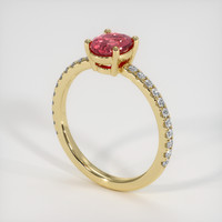 1.07 Ct. Sapphire Ring, 14K Yellow Gold 2