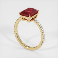3.37 Ct. Ruby Ring, 14K Yellow Gold 4
