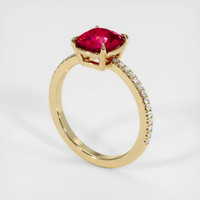 2.02 Ct. Ruby Ring, 14K Yellow Gold 2