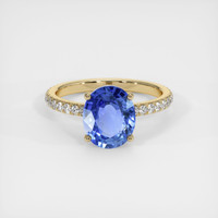 2.82 Ct. Sapphire Ring, 14K Yellow Gold 1