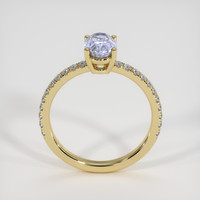 1.30 Ct. Bluish Purple Sapphire Ring, 14K Yellow Gold 3