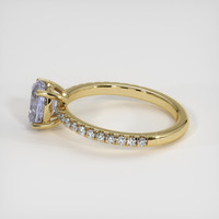 1.30 Ct. Bluish Purple Sapphire Ring, 14K Yellow Gold 4