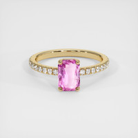 1.08 Ct. Sapphire Ring, 14K Yellow Gold 1