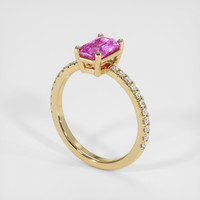 1.08 Ct. Sapphire Ring, 14K Yellow Gold 2