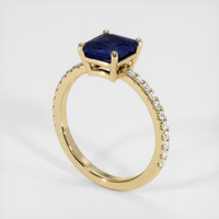 1.25 Ct. Sapphire Ring, 14K Yellow Gold 2