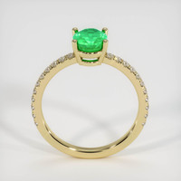 0.94 Ct. Emerald Ring, 18K Yellow Gold 3