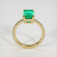 1.93 Ct. Emerald Ring, 18K Yellow Gold 3
