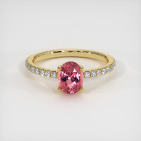 1.07 Ct. Sapphire Ring, 18K Yellow Gold 1