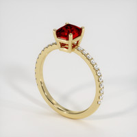 1.65 Ct. Ruby Ring, 18K Yellow Gold 2