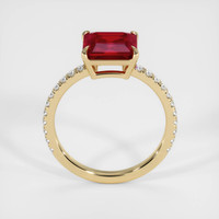 2.92 Ct. Ruby Ring, 18K Yellow Gold 3