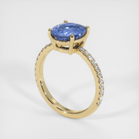 2.82 Ct. Sapphire Ring, 18K Yellow Gold 2