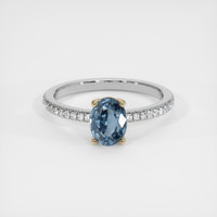 1.20 Ct. Gemstone Ring, 14K Yellow & White 1