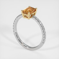 1.11 Ct. Gemstone Ring, 14K Yellow & White 2