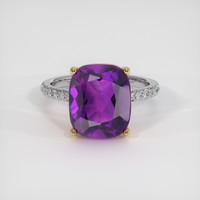 4.86 Ct. Gemstone Ring, 14K Yellow & White 1