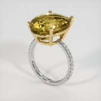 12.07 Ct. Gemstone Ring, 14K Yellow & White 2