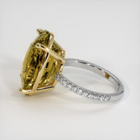 12.07 Ct. Gemstone Ring, 14K Yellow & White 4