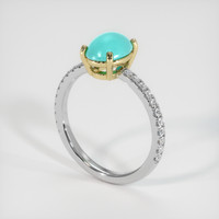 1.24 Ct. Gemstone Ring, 14K Yellow & White 2