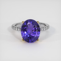 4.42 Ct. Gemstone Ring, 14K Yellow & White 1