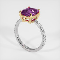 2.74 Ct. Gemstone Ring, 14K Yellow & White 2