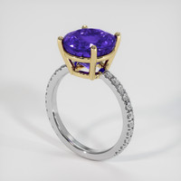 5.05 Ct. Gemstone Ring, 14K Yellow & White 2