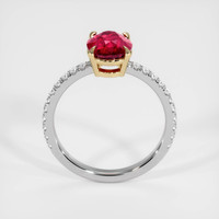 2.03 Ct. Ruby Ring, 14K Yellow & White 3