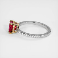 1.51 Ct. Ruby Ring, 14K Yellow & White 4