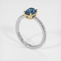 1.20 Ct. Gemstone Ring, 18K Yellow & White 2