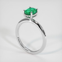 1.07 Ct. Emerald Ring, Platinum 950 2