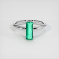 1.54 Ct. Emerald Ring, Platinum 950 1