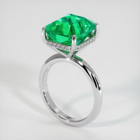 7.95 Ct. Emerald Ring, Platinum 950 2