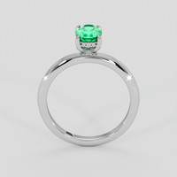 0.74 Ct. Emerald Ring, Platinum 950 3