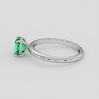 0.74 Ct. Emerald Ring, Platinum 950 4