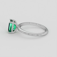 1.38 Ct. Emerald Ring, Platinum 950 4