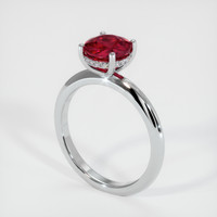 1.71 Ct. Ruby Ring, Platinum 950 2