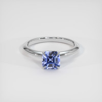 1.52 Ct. Purplish Blue Sapphire Ring, Platinum 950 1