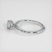 0.78 Ct. Grey Sapphire Ring, Platinum 950 4