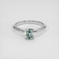 1.20 Ct. Green Sapphire Ring, Platinum 950 1