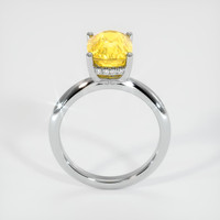 4.40 Ct. Yellow Sapphire Ring, Platinum 950 3