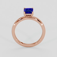 1.11 Ct. Blue Sapphire Ring, 14K Rose Gold 3