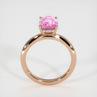 2.73 Ct. Pink Sapphire Ring, 14K Rose Gold 3
