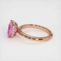 2.73 Ct. Pink Sapphire Ring, 14K Rose Gold 4