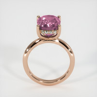 4.45 Ct. Purplish Pink Sapphire Ring, 14K Rose Gold 3
