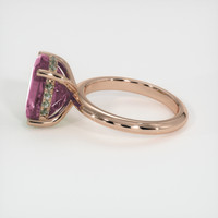 4.45 Ct. Purplish Pink Sapphire Ring, 14K Rose Gold 4