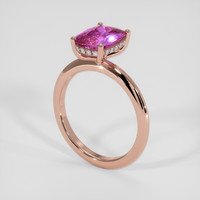 2.11 Ct. Pink Sapphire Ring, 14K Rose Gold 2